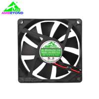 AMBEYOND 80mm DC 5V 12V 24V square high speed plastic DC axial cooling fan