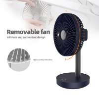 Portable mini battery USB table fan Charging Cooler rechargeable electric small desk Wireless fan